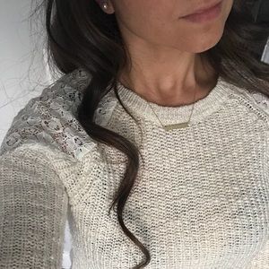 Babydoll lace sweater